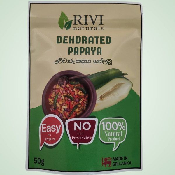 Dehydrated Papaya Pickle (අච්චාරු සඳහා ගස්ලබු)